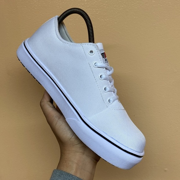 Avenger Slip And Oil Resistant Steel Toe Work Boots “White Black” - Picture 13 of 15